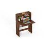Karmiya Engineered Wood Study and Computer Laptop Table for Home or Office, WFH Desk, with Multiple Storage Shelves for Books and Décor Display for Adults Kids Students (Brown Maple)
