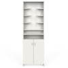 Bluewud Shubh Engineered Wood Prayerut In White Finish