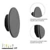 Torino Cool White Round Outdoor Wall Light