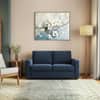 Apollo Compact 2 Seater Fabric Sofa in Cobalt Colour