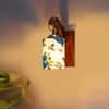 Devansh Solid Wood Electric Wall Light in Brown Colour with Multi Shade Count of 1 Light