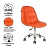 Beautiful Leatherette Dining Chair in Orange Colour