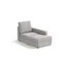 Apollo Sofa (Colour : Vapour Grey, Cushion : Soft, Back Type : High Back, Seating Capacity : Right Aligned 2 Seater + Right Aligned Chaise)