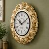 Gold Solid Wood Kalpalata Roman Wall Clock By DisooFashions