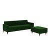 Deeplac Sectional Fabric Sofa - Green