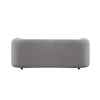 Zenol Boucle Fabric 3 Seater Sofa In Grey