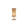 Gunner Damru Bamboo table lamp with White Brushed wood base