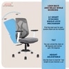 Kepler Brooks Marvel MB Office Desk Chair in Grey Colour