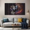 The Castle Decor Radha Krishna Spiritual Wall Art Framed Painting 27x48 Inch (Style 5)