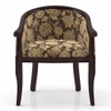 Florence Lounge Chair in Mahagony Finish and Chintz Floral Colour