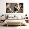 The Castle Decor Woman Abstract Art Wall Painting Wooden Framed Digital Painting 27x48 Inch
