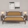 Cane Solid wood Queen Size Bed in Provincial Teak Finish 60x78 inches