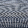 Jaipur Rugs Soft Geometric Grid Wool Viscose Dhurrie Rug Blue 6x9 ft