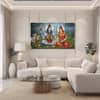 The Castle Decor Lord Shiva Wall Painting Design 3 Wooden Framed 27x48 Inch (Style 2)
