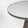 Chloe Marble Coffee Table In Light Brown Finish