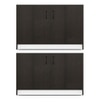 Alex 12 Pair Shoe Rack in Dark Wenge Finish