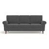 Oxford 3 Seater Fabric Sofa in Steel Grey Colour