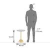 Leon Metal Side Table in Brass Finish
