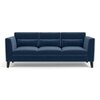 Lewis 3 Seater Fabric Sofa in Lapis Blue Colour