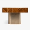 Arrow Solid Wood Coffee Table in Brown Colour