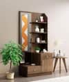 Hexa Red Wooden Dressing Table in Flower Wenge Colour