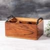Inseparables Teak Wood Spoon Stand Black