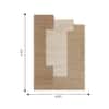 Jaipur Rugs Geometric Jute 5x7 Feet Peach And Mocha Dhurrie Carpet For Living Room And Home