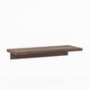 Moda Set Of 2 - Small And Large Wall Shelf In Danish Walnut Finish