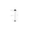 Jasper Black Fabric Floor Lamp with Black Iron Base