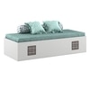 Livo Day Bed in Frosty White Finish