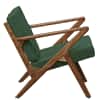 Zesta Green Fabric Accent Chair