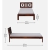Zeevo Solid Wood Single Bed Without Storage
