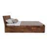 Meighen Solid Wood Queen Platform Storage Bed In Provincial Teak Finish