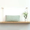 Crest Desert Sage Cotton Knitted Cushion Cover 12X20 Inches