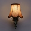 Devansh Gold Antique Wall Mounted Lamp With Beige Jute Shade