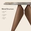Aeris Metal Console Table in Jupiter Spanish Ceramic Finish