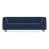 Rubik Premium 3 Seater Fabric Sofa in Lapis Blue Colour