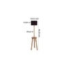 Gwyneth Black Cotton Shade Floor Lamp