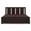 Durban Solid Wood Non Storage King Size Bed In Mahogany Finish