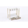 Pine Tree Bunk Bed with Drawer Storage