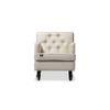 Duwan Solid Wood Rocking Chair in Light Beige Colour