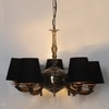 Devansh Steel Wall Mounted Lamp With Black Cotton Shade