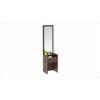 Adaly Engineered Wood Dressing Table Mirror with Drawer & Storage Shelf (Wenge)