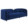 Homro Velvet 3 Seater Sofa in Navy Blue Colour