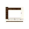 Fenily Engineering Wood TV Entertainment Unit Set Top Box Stand/TV Cabinet with Shelves for Books & Décor Display Unit Bed Living Room Upto 60 Inches (Brown Maple & Beige)