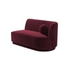 Izza Velvet 4 Seater Sofa in Maroon Colour