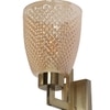 Eliante Modern Wall Lights Mild Steel & Glass Material Antique & Champaign Finish
