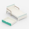 Jujube Kids Toddler Bed in Teal