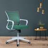 Iinea Mid Back Ergonomic Chair in Dark Green Colour