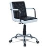Easos Mid Back Executive Chair in White & Black Colour